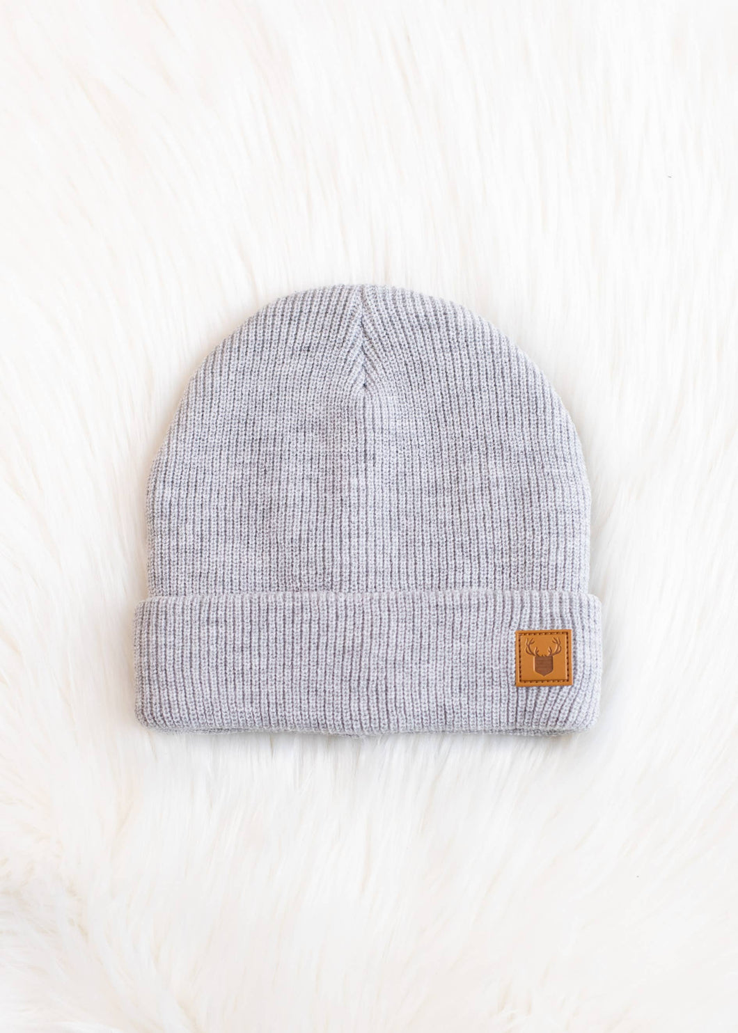KIDS Grey Knit Beanie