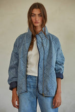 Load image into Gallery viewer, By Together - BD268 | Woven Denim Cotton Medium Washed Jacket
