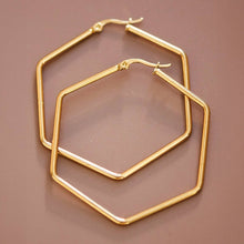 Load image into Gallery viewer, Mia Accessories - 18K Gold Plated Waterproof Stainless Steel Hoop Earrings - 7151
