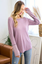 Load image into Gallery viewer, LMT3426-Sweet creature thermo top: MOCHA / M
