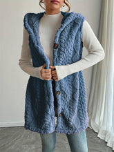 Load image into Gallery viewer, EmberLoom - Women's Reversible Faux Fur outwear Vest with Buttons
