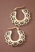 Load image into Gallery viewer, Mia Accessories - 18K Gold Plated Waterproof Stainless Steel Hoop Earrings - 7657
