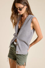 Load image into Gallery viewer, Mimosa - Buttoned V Neck Knit Sweater Vest
