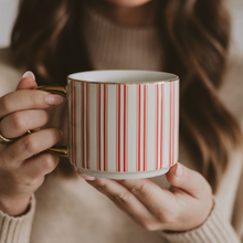 Load image into Gallery viewer, Sweet Water Decor - *NEW* Red Stripe Coffee Mug - Christmas Decor and Gifts
