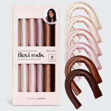Load image into Gallery viewer, KITSCH - Satin Wrapped Flexi Rods 6pc Set - Rosewood
