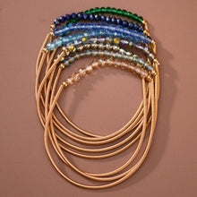 Load image into Gallery viewer, Mia Accessories - Boho Layered Spring Coil Guitar String Bracelet Set - 8178
