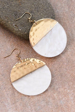 Load image into Gallery viewer, Mia Accessories - White Resin Acetate Drop Earrings - 6569
