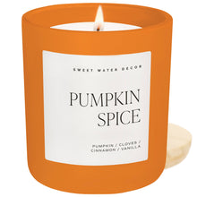 Load image into Gallery viewer, Sweet Water Decor - Pumpkin Spice 15 oz Soy Candle, Matte Jar - Fall Decor
