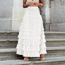 Load image into Gallery viewer, UZ Wholesale Store - A-Line High Waisted Solid Color Tulle Skirts Bottoms
