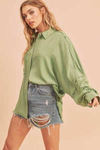 879AK Delilah Shirt: Black / L / Top
