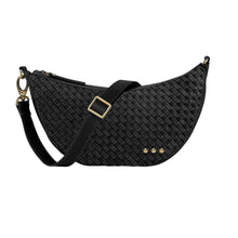 Load image into Gallery viewer, Pretty Simple - Paige Structured Suede Woven Crossbody
