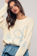 Load image into Gallery viewer, Urban Daizy - Follow The Floral Knit Sweater
