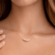 Load image into Gallery viewer, Mia Accessories - 18K Gold PVD Plated Waterproof Stainless Steel Pearl Necklace - 6776
