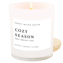 Load image into Gallery viewer, Sweet Water Decor - Cozy Season 11 oz Soy Candle - Fall Decor &amp; Gifts
