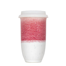 Load image into Gallery viewer, Nova Ceramics Travel Mugs - Coral Pink 16oz Ceramic Mug – (Includes Lid &amp; Band)
