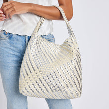 Load image into Gallery viewer, Moda Luxe - Ellery Mixed Material Woven Hobo
