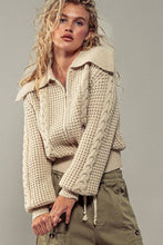 Load image into Gallery viewer, Nautical Knit Zip Up Jacket: RUST / S-2/M-2/L-2
