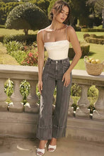 Load image into Gallery viewer, ARTEMIS VINTAGE - HIGH RISE TUMMY CONTROL GREY WASH PALAZZO JEANS
