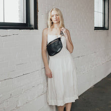 Load image into Gallery viewer, Westlyn Woven Bum Bag *NEW COLORS ADDED*: Checkered Black
