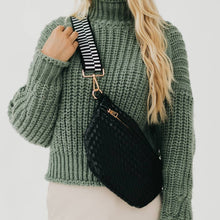 Load image into Gallery viewer, Westlyn Woven Bum Bag *NEW COLORS ADDED*: Black
