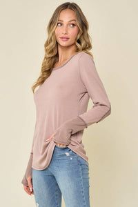 LMT3426-Sweet creature thermo top: MOCHA / M