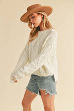 Load image into Gallery viewer, 397CK Adela Sweater: M / Knit / Charcoal
