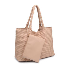 Load image into Gallery viewer, Moda Luxe - Solana Woven Vegan Leather Tote
