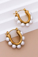 Load image into Gallery viewer, Mia Accessories - 18K Gold Plated Waterproof Stainless Steel Hoop Earrings - 7019
