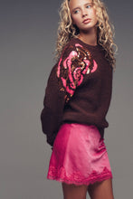 Load image into Gallery viewer, Urban Daizy - Sequin Floral Fuzzy Knit Sweater
