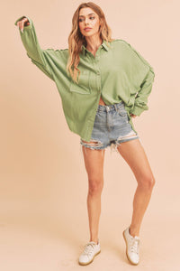 879AK Delilah Shirt: Black / L / Top