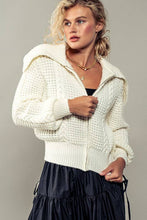 Load image into Gallery viewer, Nautical Knit Zip Up Jacket: RUST / S-2/M-2/L-2
