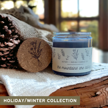 Load image into Gallery viewer, The Mountains are Calling | Christmas + Winter Soy Candle
