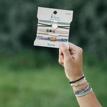 Load image into Gallery viewer, K'lani hair tie bracelets - "Flourish" Natural Butterfly Hair Tie Bracelets
