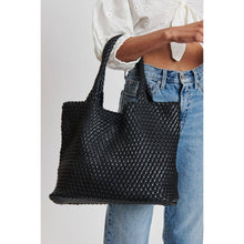 Load image into Gallery viewer, Moda Luxe - Solana Woven Vegan Leather Tote
