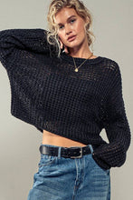 Load image into Gallery viewer, Second Skin Knit Sweater: BLACK / S-2/M-2/L-2

