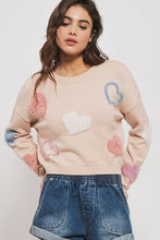 Load image into Gallery viewer, Urban Daizy - Heart of Fuzz Knit Crewneck Sweater
