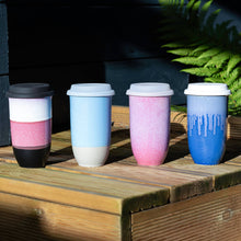 Load image into Gallery viewer, Nova Ceramics Travel Mugs - Neptune Ceramic Travel Mug – 16oz with Lid &amp; Sleeve
