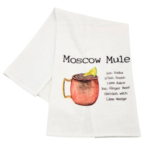 Driftless Studios - Moscow Mule Cocktail Bar Towel - Driftless Tea Towels