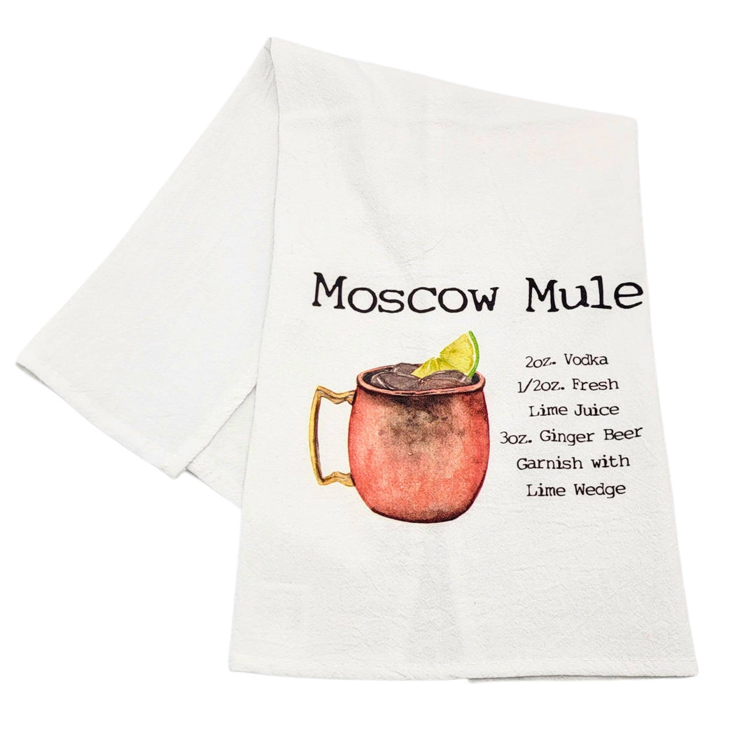 Driftless Studios - Moscow Mule Cocktail Bar Towel - Driftless Tea Towels