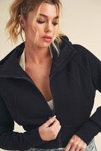 Load image into Gallery viewer, AEMI + CO - 5107DK Deva Cropped Hooded Jacket 6
