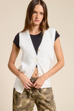 Load image into Gallery viewer, Mimosa - Buttoned V Neck Knit Sweater Vest
