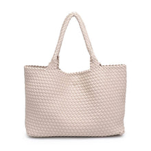 Load image into Gallery viewer, Moda Luxe - Solana Woven Vegan Leather Tote
