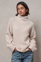 Load image into Gallery viewer, Urban Daizy - Relaxed Waffle Knit High Neck Sweater
