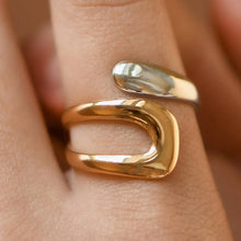 Load image into Gallery viewer, Mia Accessories - 18K Gold PVD Plated Waterproof Stainless Steel Ring - 7929
