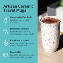 Load image into Gallery viewer, Nova Ceramics Travel Mugs - Orchid Ceramic Travel Mug – 16oz with Lid &amp; Sleeve
