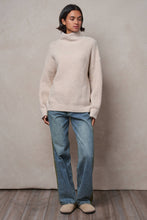 Load image into Gallery viewer, Urban Daizy - Relaxed Waffle Knit High Neck Sweater
