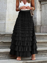 Load image into Gallery viewer, UZ Wholesale Store - A-Line High Waisted Solid Color Tulle Skirts Bottoms
