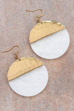 Load image into Gallery viewer, Mia Accessories - White Resin Acetate Drop Earrings - 6569
