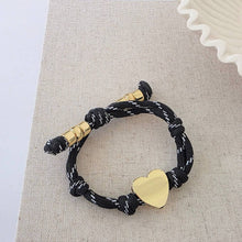 Load image into Gallery viewer, Pretty Simple - Knotty Cord Heart Bracelet - WATERPROOF

