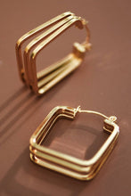 Load image into Gallery viewer, Mia Accessories - 18K Gold Plated Waterproof Stainless Steel Hoop Earrings - 7100
